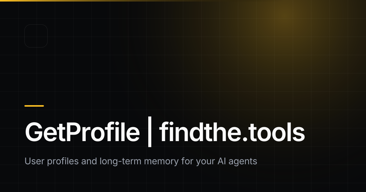 GetProfile - Find the best tools for your job | findthe.tools