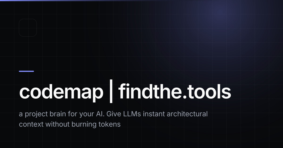 codemap - Find the best tools for your job | findthe.tools